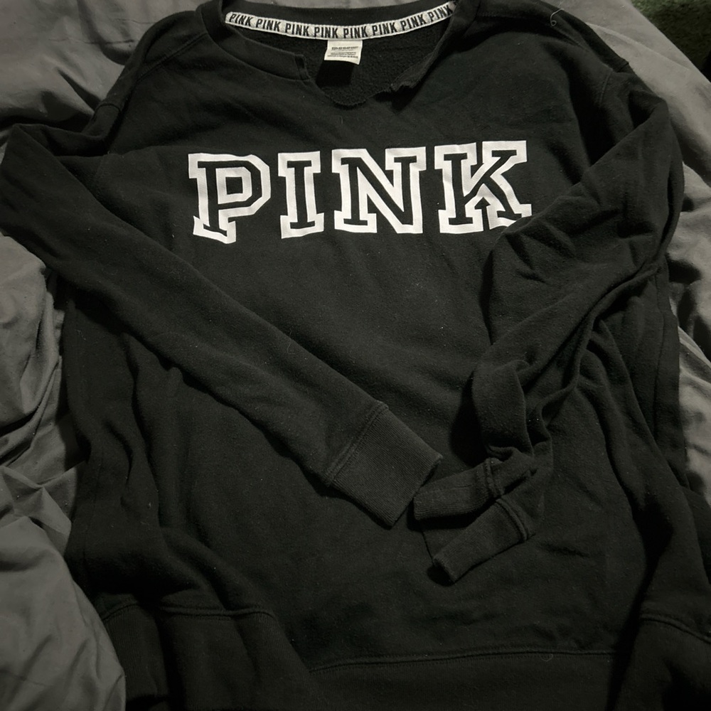 Victoria's Secret PINK Black Sweatshirt